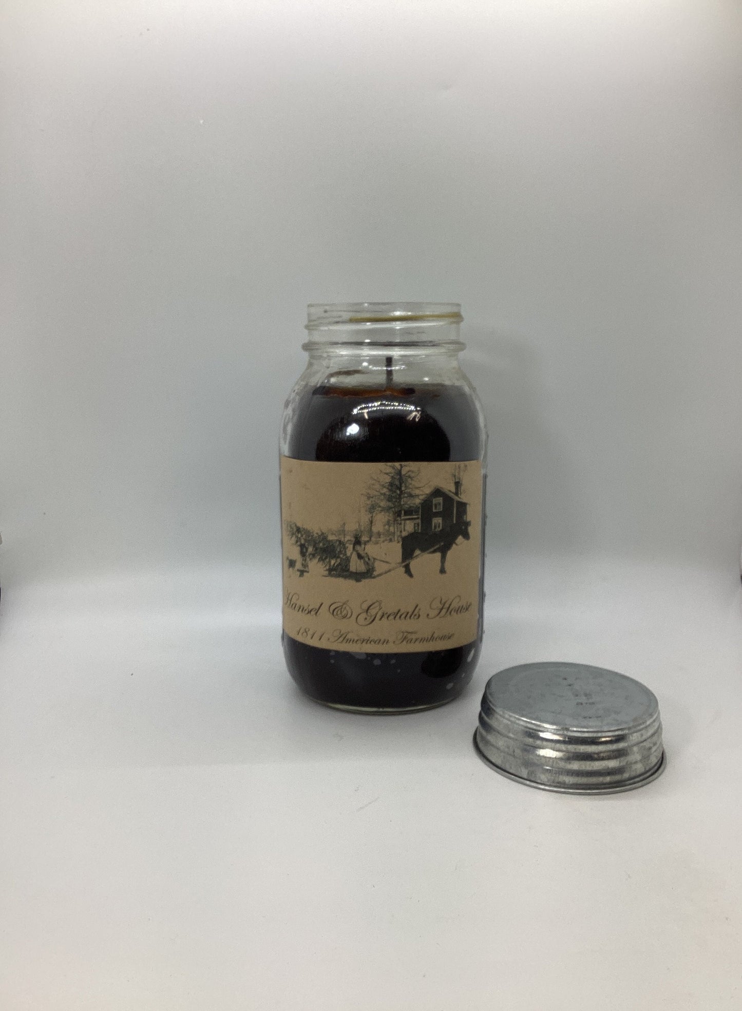Hansel & Gretals House Highly Scented Candle/Ball Jar 32 oz/Paraffin Wax/Farmhouse Candle/Hand Poured Candle/Country Primitive Candle