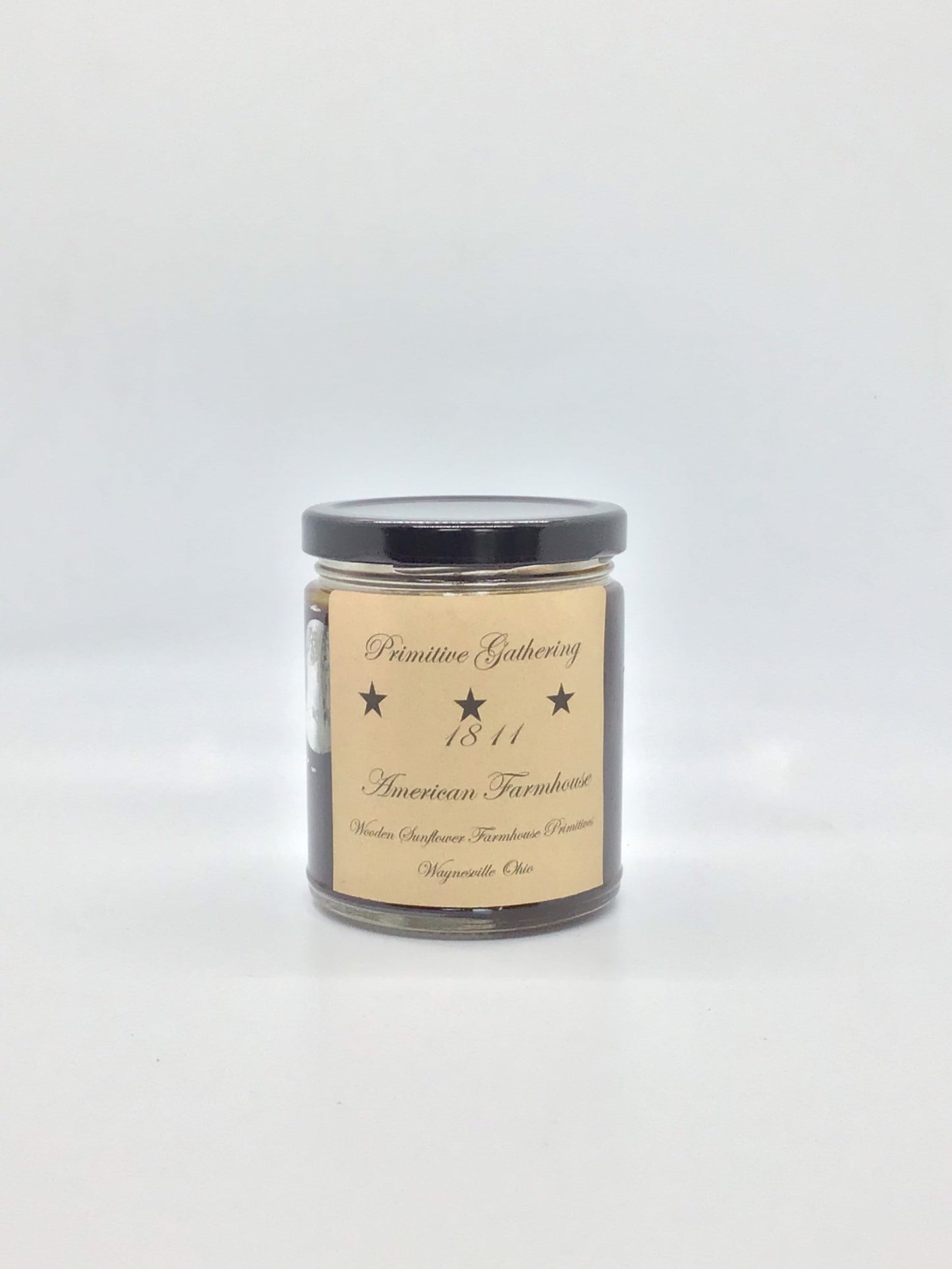Primitive Gathering Highly Scented Candle/ Jelly Jar 9oz/Paraffin Wax/Farmhouse Candle/Hand poured Candle/ Country-Primitive Candle