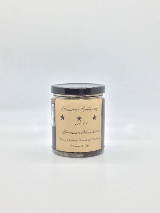 Primitive Gathering Highly Scented Candle/ Jelly Jar 9oz/Paraffin Wax/Farmhouse Candle/Hand poured Candle/ Country-Primitive Candle