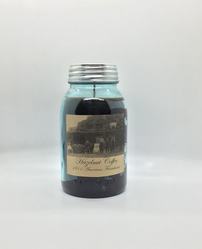 Hazelnut Coffee Highly Scented Candle/32 oz Ball Jar/Paraffin Wax/Farmhouse Candle/Hand Poured Candle/Country-Primitive Candle