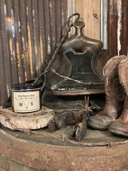 Marlboro Man/Sweet Smoke/Soy Candle/Western Home Decor/Cowboy Candle/Western Candle/