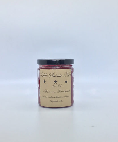 Olde Sainte Nick Highly Scented Candle/Jelly Jar 9 oz/Paraffin Wax/Farmhouse Candle /Hand Poured Candle/Country-Primitive Candle