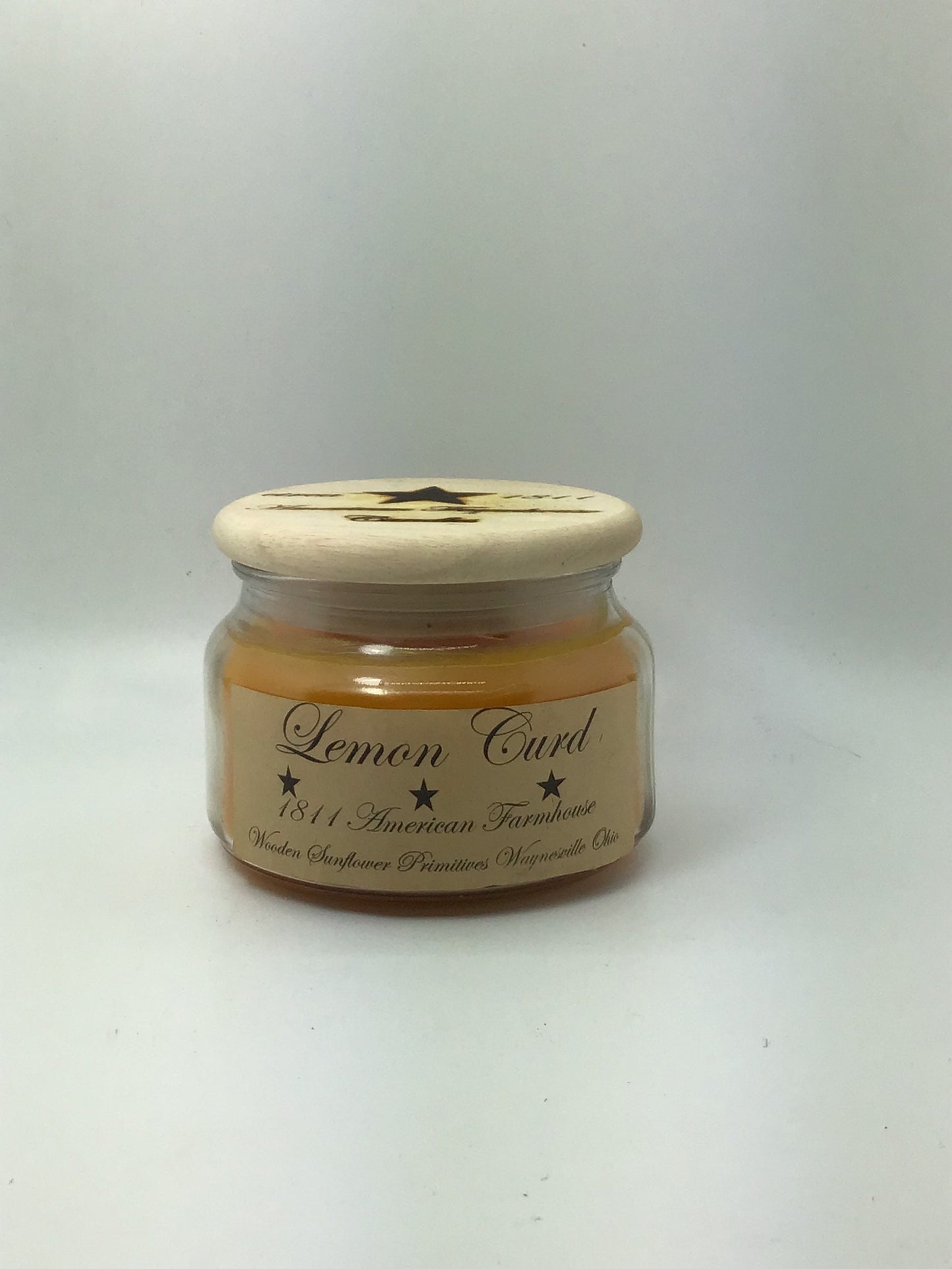 Lemon Curd Highly Scented Candle/Apothecary Jar 10 oz/Paraffin Wax/Farmhouse Candle/Hand Poured Candle/Country-Primitive Candle