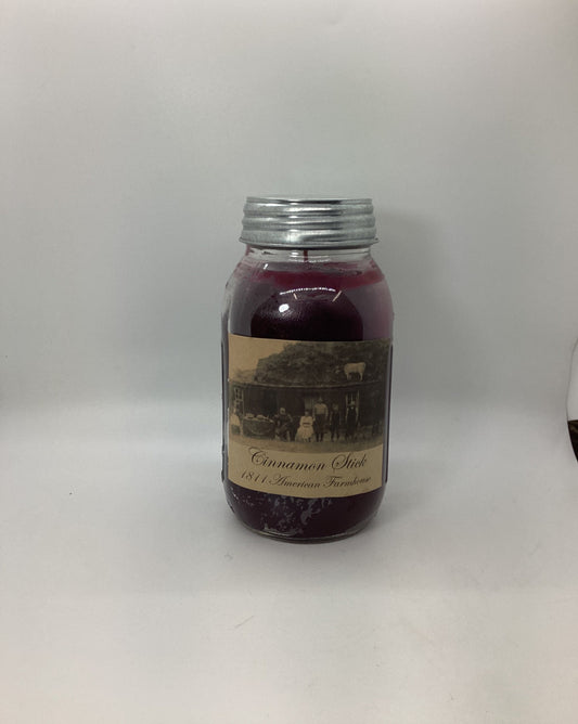 CinnamonStick/Highly Scented Candle/Ball Jar 32oz/Paraffin Wax/Farmhouse Candle/Hand Poured Candle/Cinnamon