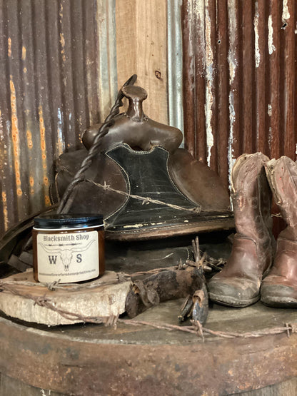 Blacksmith Shop/Sweet Smoke/Soy Candle/Western Home Decor/Cowboy Candle/Western Candle/