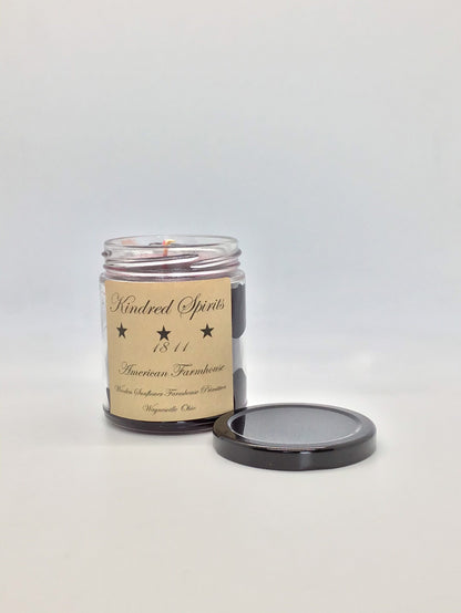Kindred Spirits Highly Scented Candle/Jelly Jar 9 oz/Paraffin Wax/Farmhouse Candle /Hand Poured Candle/Country-Primitive Candle