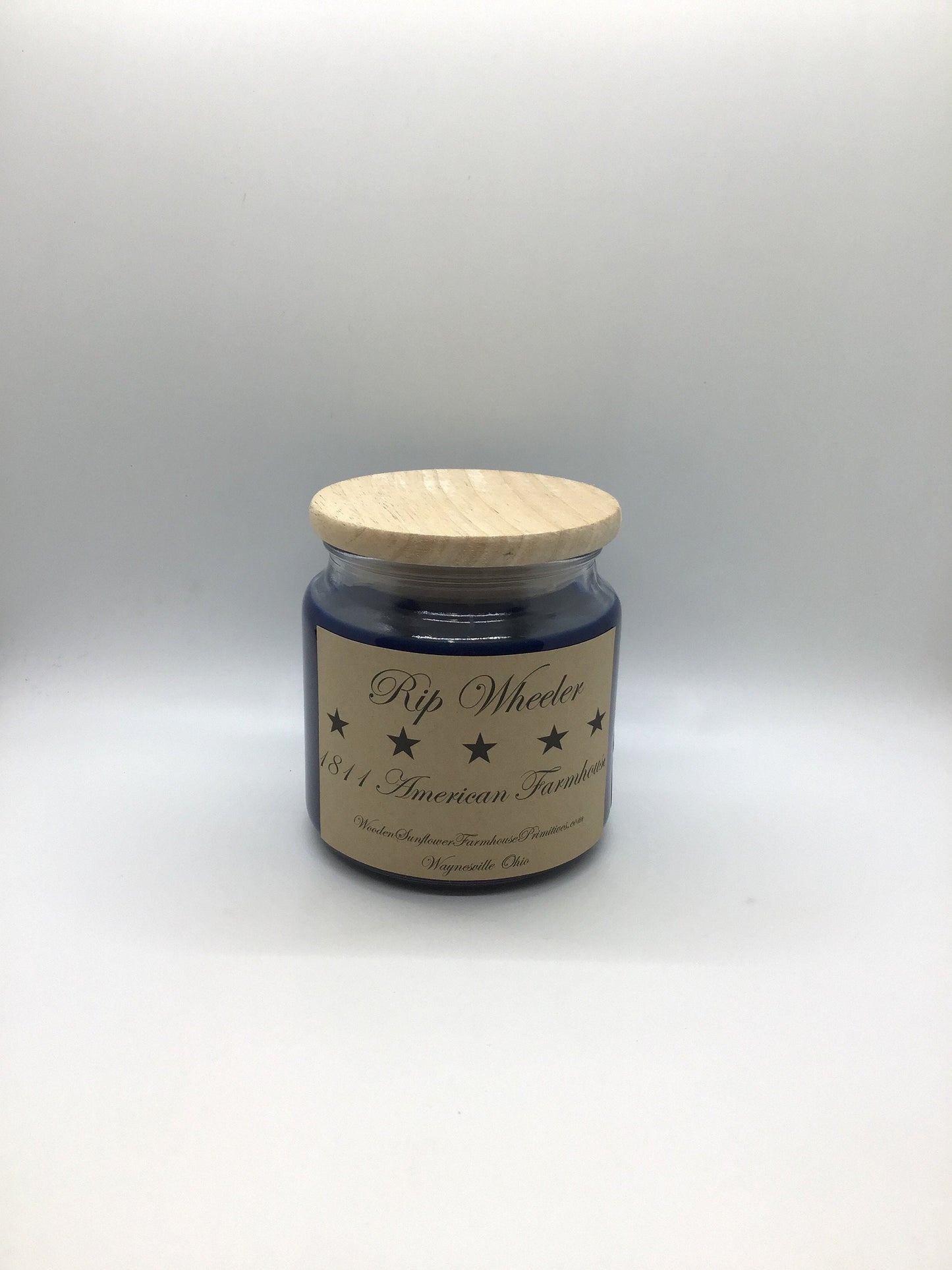 Rip Wheeler Highly Scented Candle/Apothecary Jar 18oz/Paraffin Wax/Farmhouse Candle/HandPoured Candle/Country Primitive Candle/