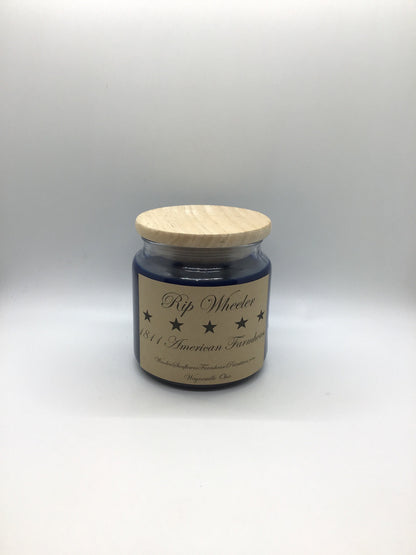 Rip Wheeler Highly Scented Candle/Apothecary Jar 18oz/Paraffin Wax/Farmhouse Candle/HandPoured Candle/Country Primitive Candle/