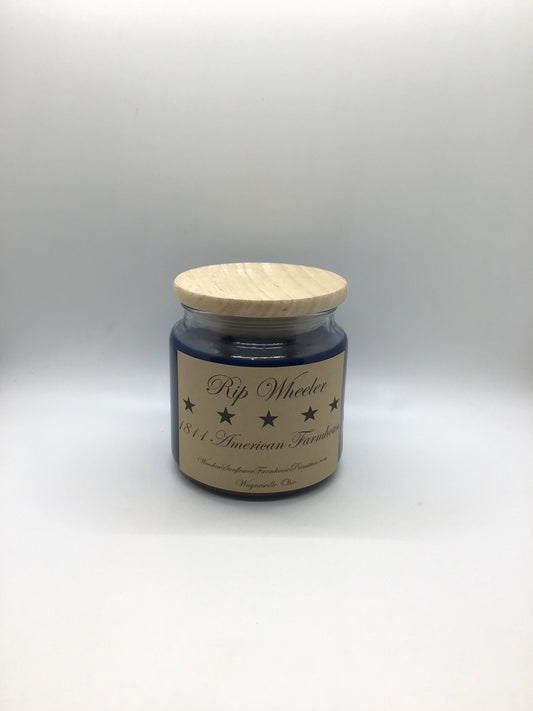 Rip Wheeler Highly Scented Candle/Apothecary Jar 18oz/Paraffin Wax/Farmhouse Candle/HandPoured Candle/Country Primitive Candle/