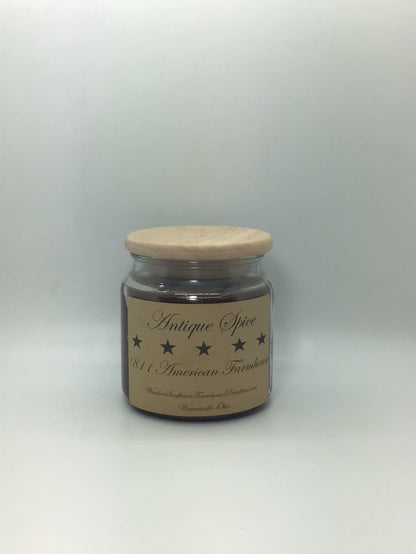 Antique Spice Highly Scented Candle/Apothecary Jar 18oz/Paraffin Wax/ Farmhouse Candle/Hand Poured Candle/ Country-Primitive Candle