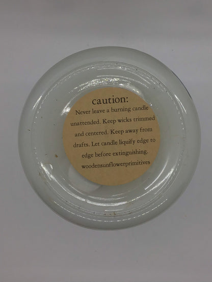 Salt of the Earth Highly Scented Candle/Apothecary Jar 18oz/Paraffin Wax/ Farmhouse Candle/Hand Poured Candle/ Country-Primitive Candle