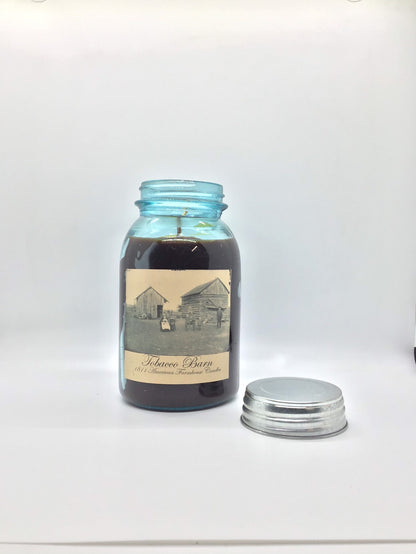 Tobacco Barn Highly Scented Candle/Ball Jar 32oz/Paraffin Wax/Farmhouse Candle/Hand Poured Candle/Country-Primitive Candle