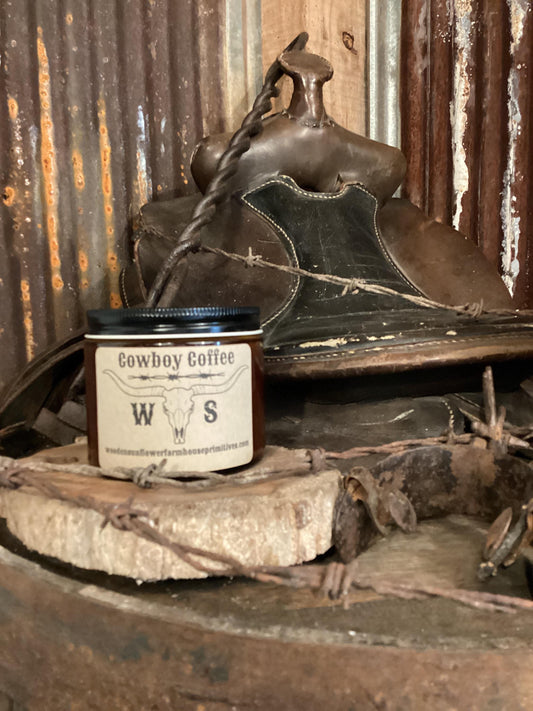 Cowboy Coffee/fresh coffee/Soy Candle/Western Home Decor/Cowboy Candle/Western Candle