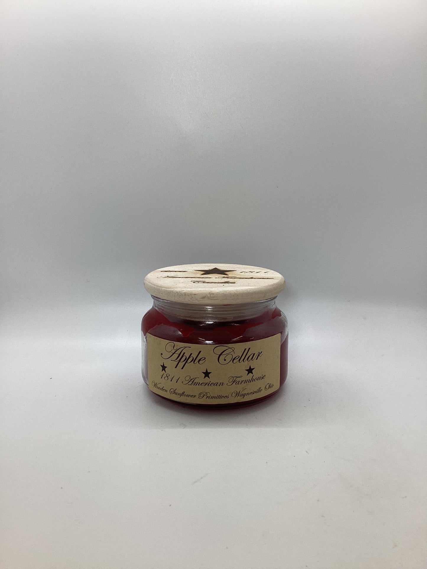 Apple Cellar Highly Scented Candle/Apothecary Jar 10 oz/Paraffin Wax/Farmhouse Candle/Hand Poured Candle/Country-Primitive Candle