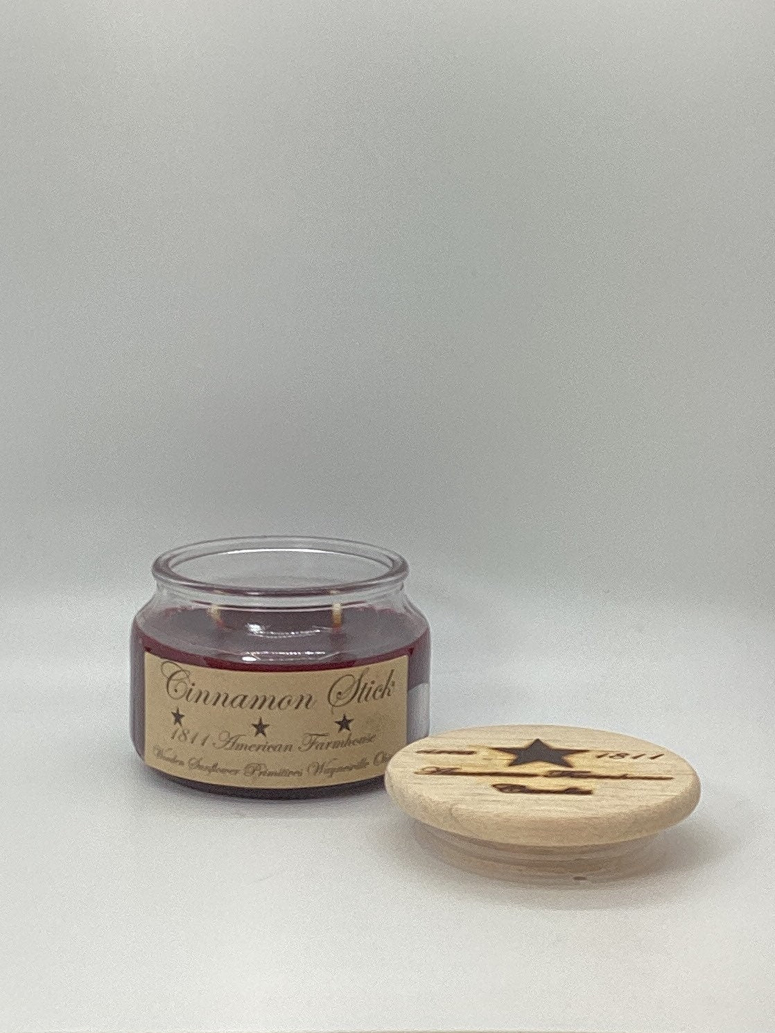 Cinnamon Stick Highly Scented Candle/Apothecary Jar 10 oz/Paraffin Wax/Farmhouse Candle/Hand Poured Candle/Country-Primitive Candle