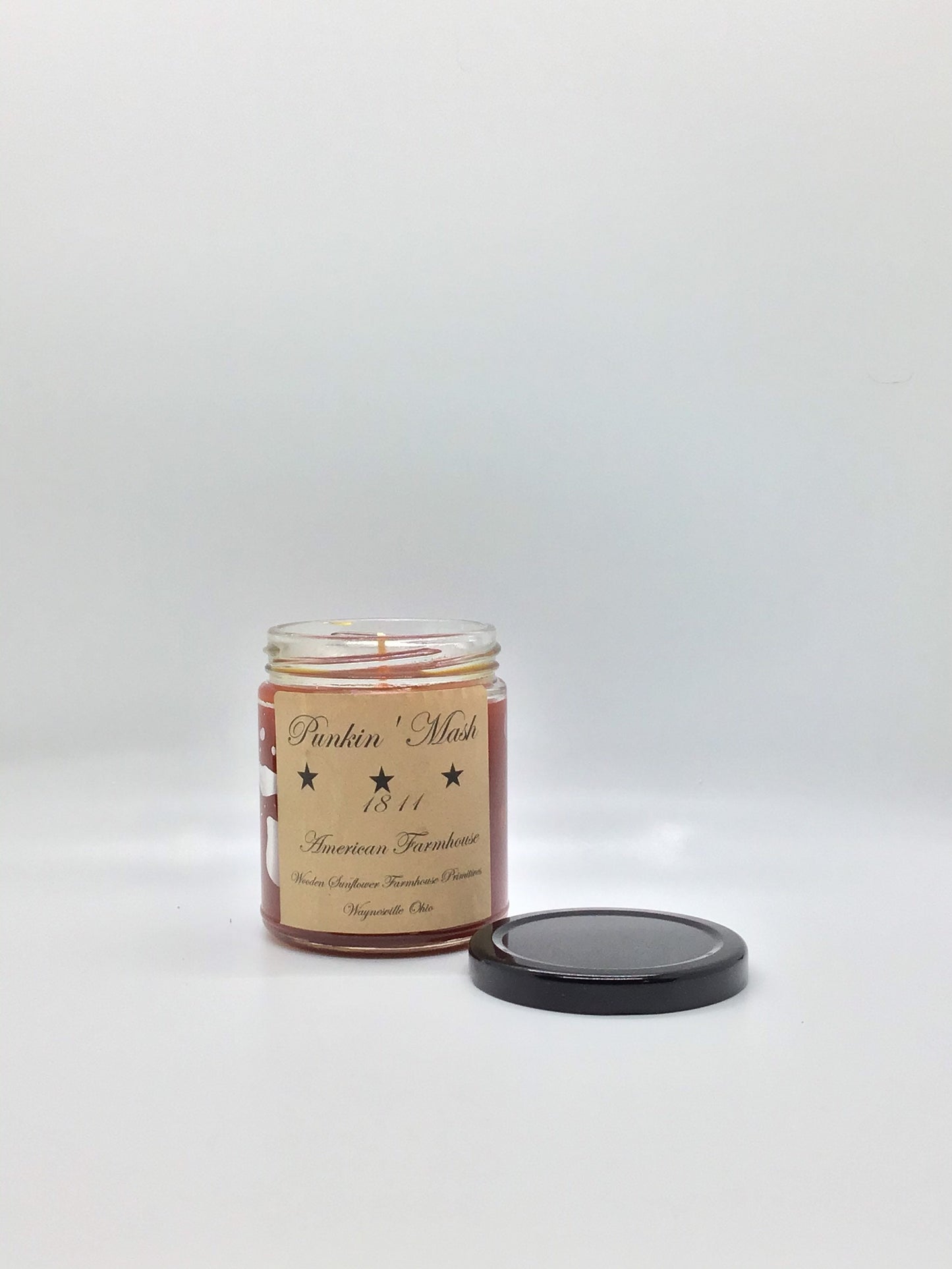 Punkin Mash Highly Scented Candle/Jelly Jar 9oz/Paraffin Wax/Farmhouse Candle/Hand Poured Candle/Country-Primitive Candle
