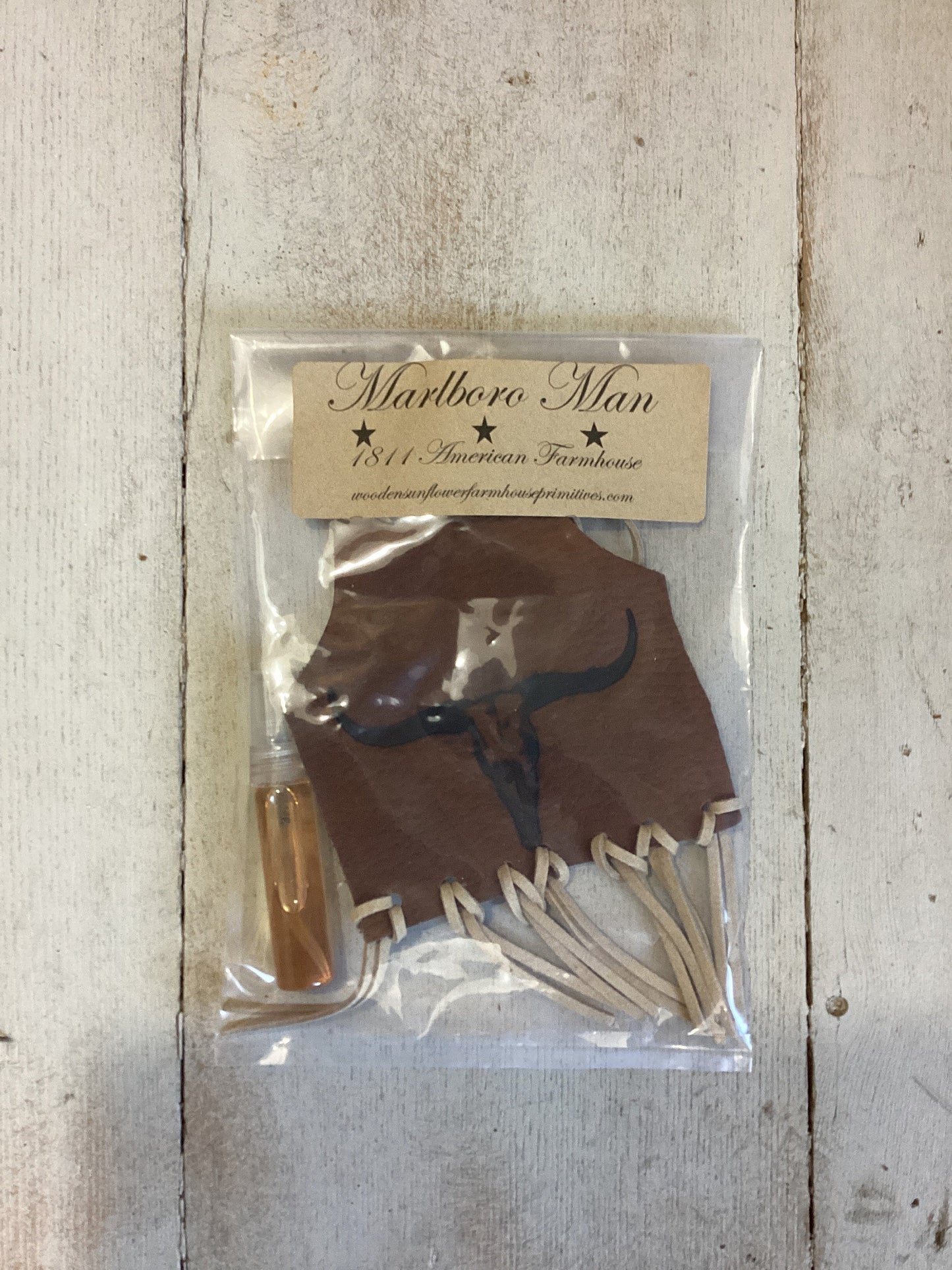 Marlboro Man Highly Scented  Branded Leather Air Freshener/car freshener/bathroom freshener/closet freshener/branded leather with fringe