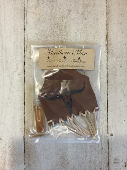 Marlboro Man Highly Scented  Branded Leather Air Freshener/car freshener/bathroom freshener/closet freshener/branded leather with fringe