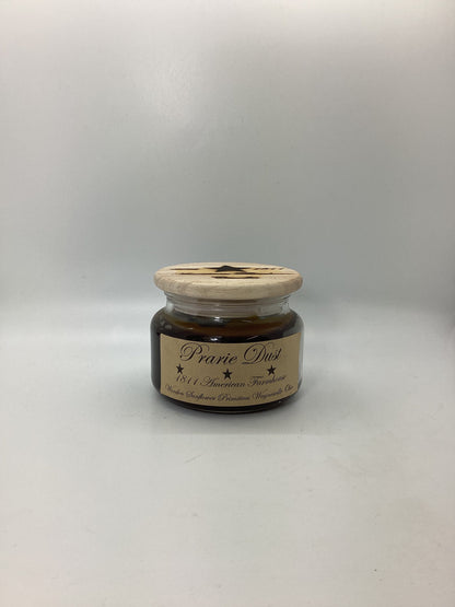 Prairie Dust Highly Scented Candle/Apothecary Jar 10 oz/Paraffin Wax/Farmhouse Candle/Hand Poured Candle/Country Primitive Candle