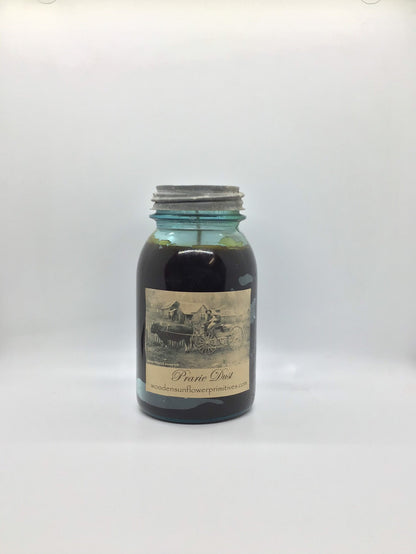 Prairie Dust Highly Scented Candle/Ball Jar 32 oz/Paraffin Wax/Farmhouse Candle/Hand Poured Candle/Country-Primitive Candle
